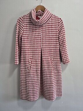 Tyler Boe Houndstooth Cowlneck Sweater Dress Size XS
